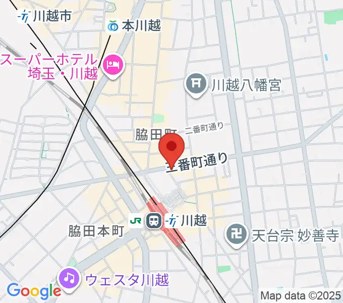 ラジオ川越の地図