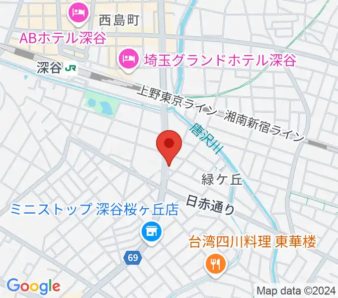 FMふっかちゃんの地図