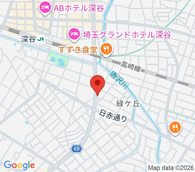 FMふっかちゃんの地図