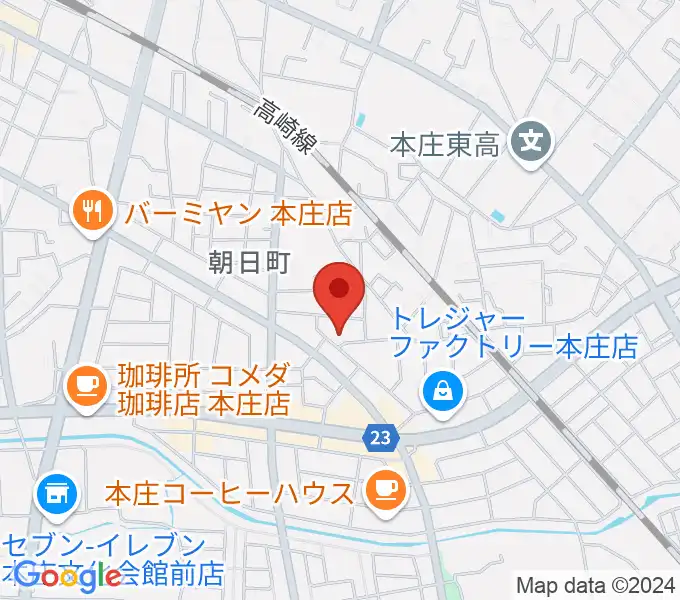 ほんじょうFMの地図