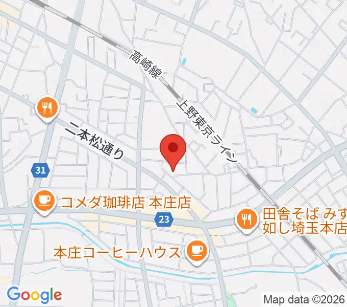 ほんじょうFMの地図