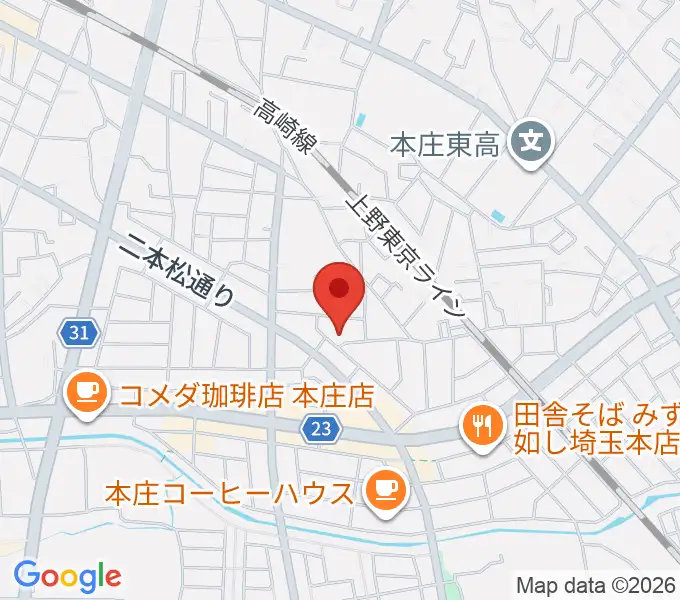 ほんじょうFMの地図