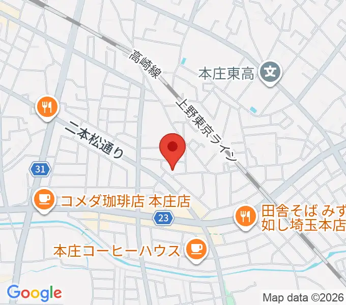 ほんじょうFMの地図