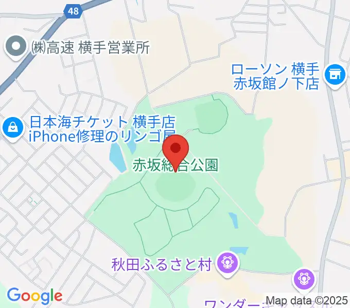 赤坂総合公園野球場の地図