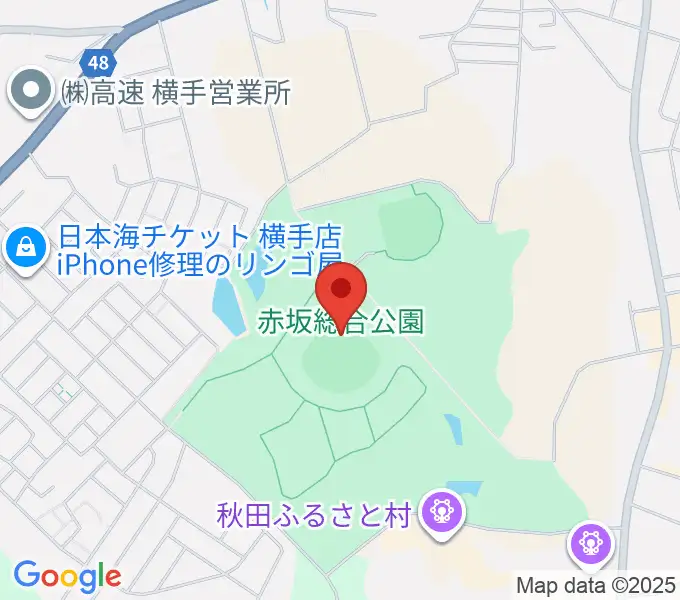 赤坂総合公園野球場の地図