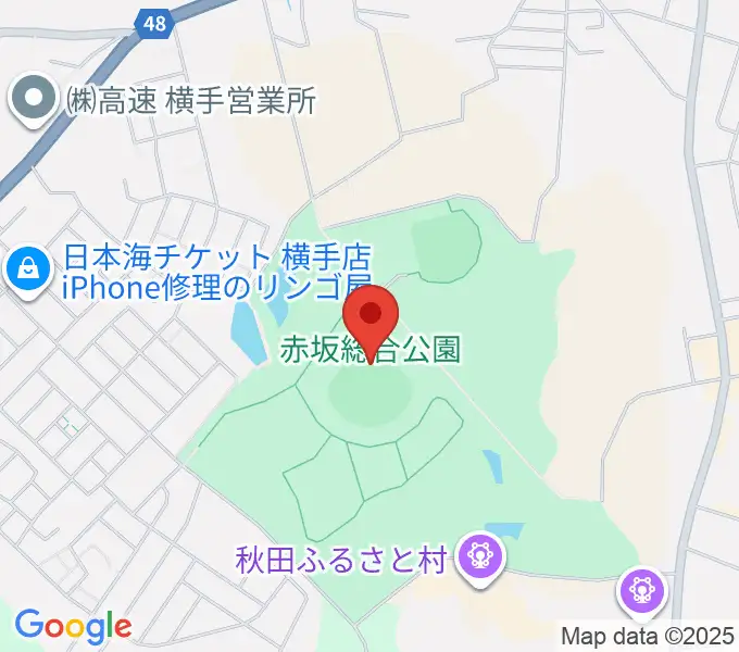 赤坂総合公園野球場の地図