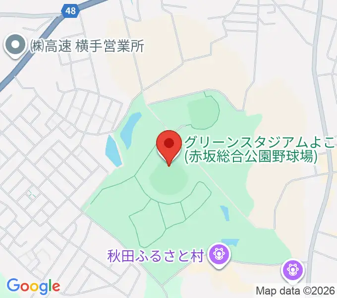 赤坂総合公園野球場の地図