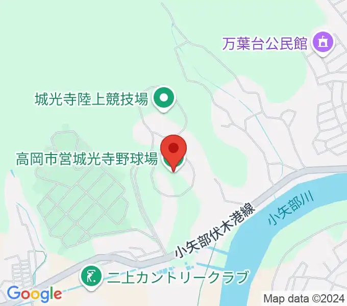 高岡市営城光寺野球場の地図