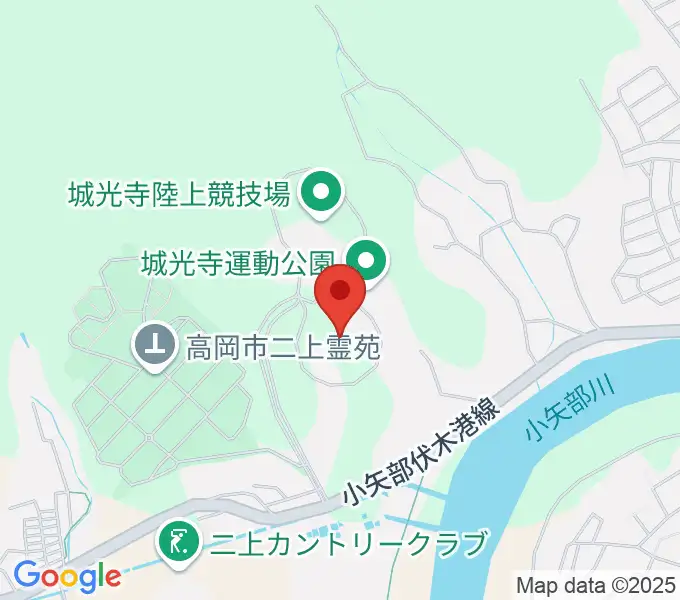 高岡市営城光寺野球場の地図