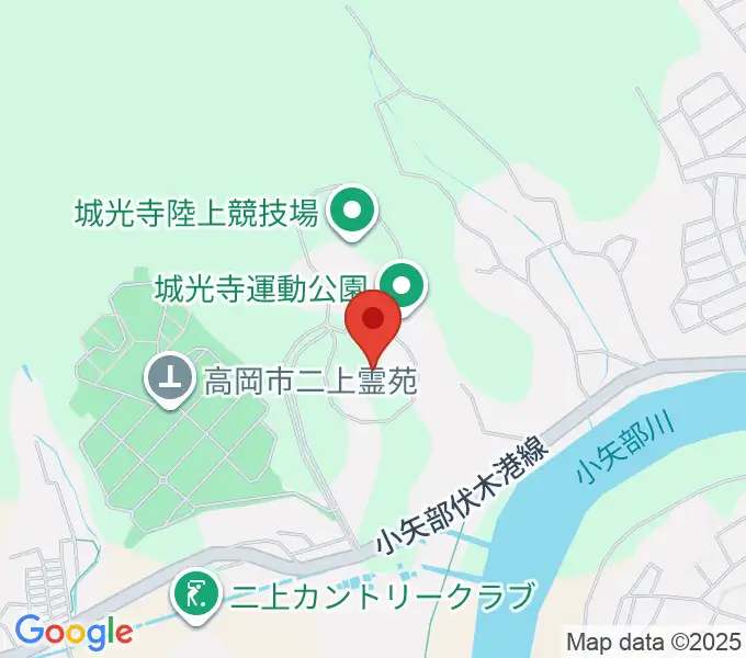 高岡市営城光寺野球場の地図