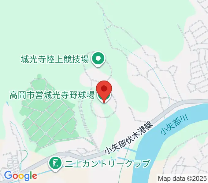 高岡市営城光寺野球場の地図