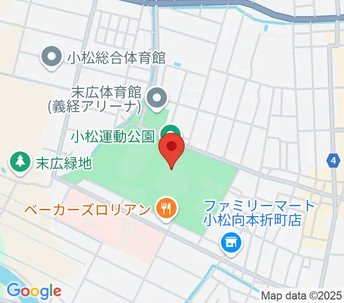 弁慶スタジアムの地図