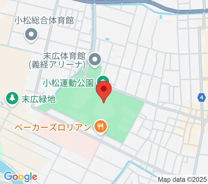 弁慶スタジアムの地図