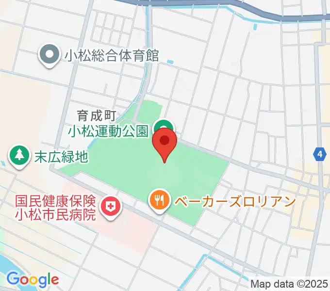弁慶スタジアムの地図
