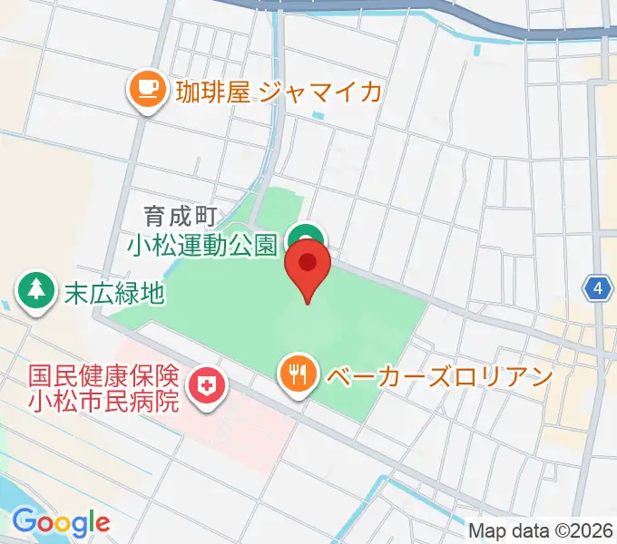 弁慶スタジアムの地図