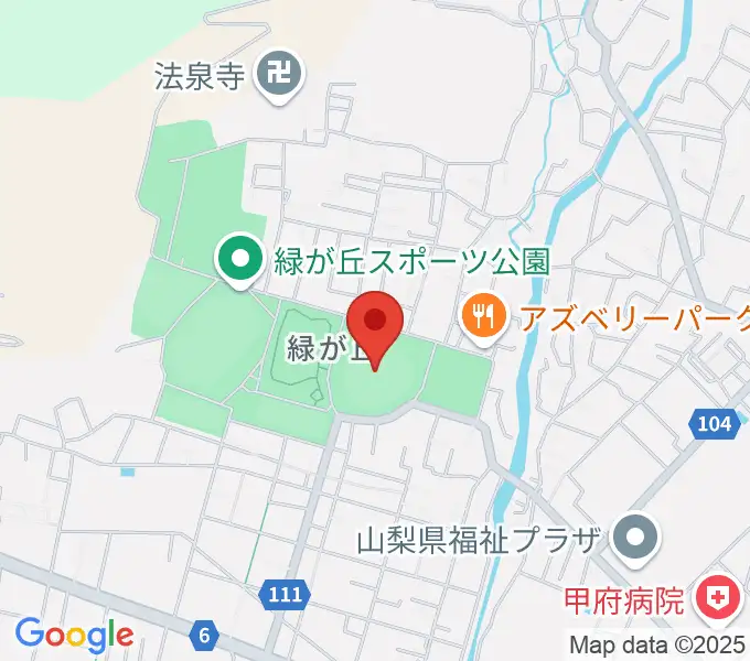 ふじでん球場の地図