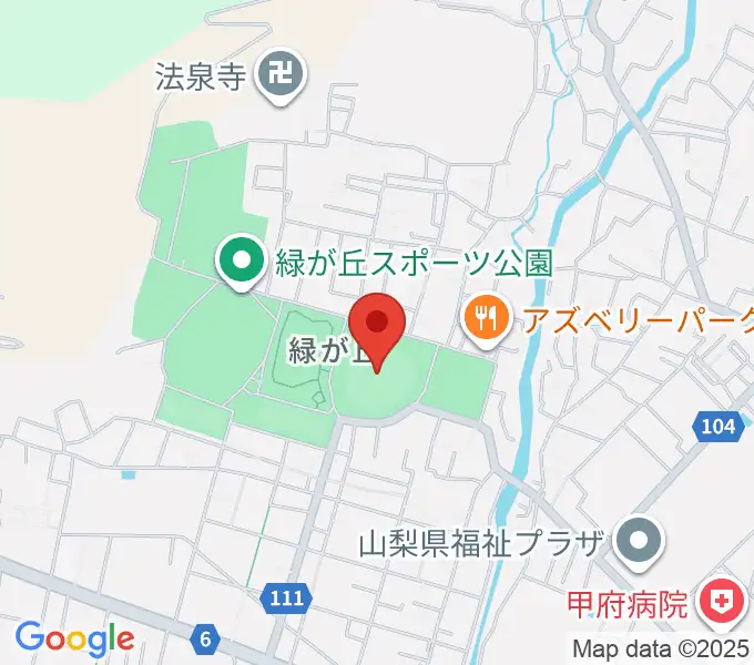 ふじでん球場の地図