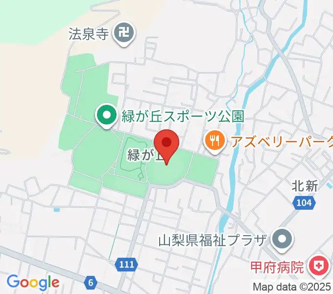ふじでん球場の地図