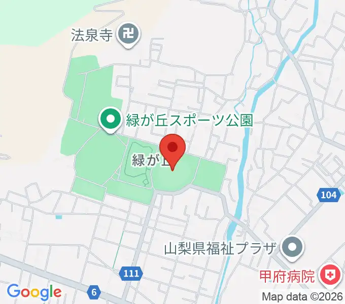 ふじでん球場の地図