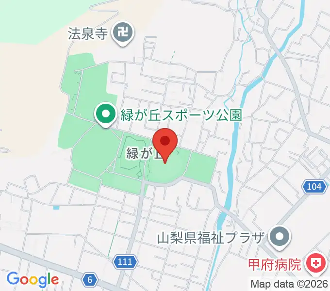 ふじでん球場の地図