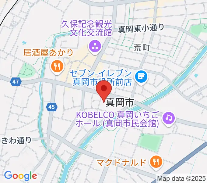 FMもおかの地図