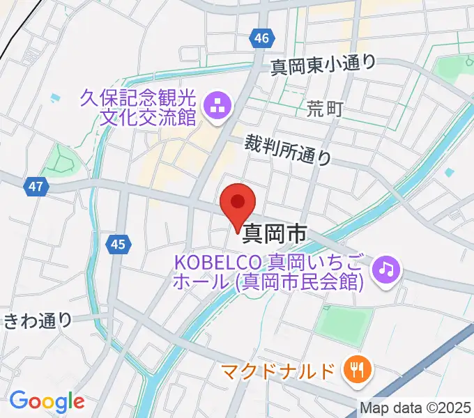 FMもおかの地図