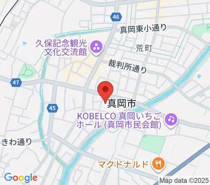 FMもおかの地図