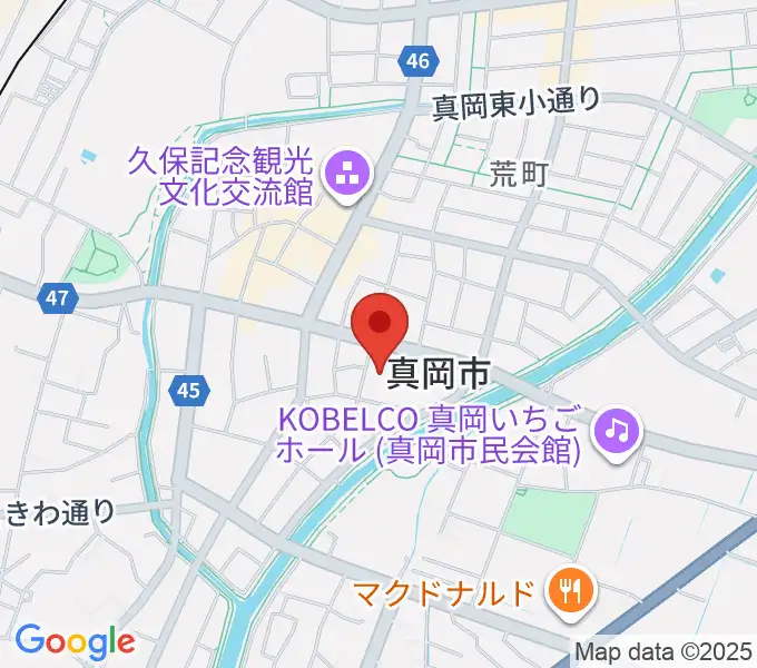 FMもおかの地図