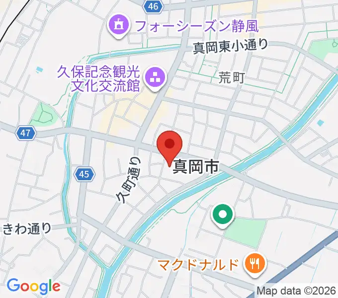 FMもおかの地図