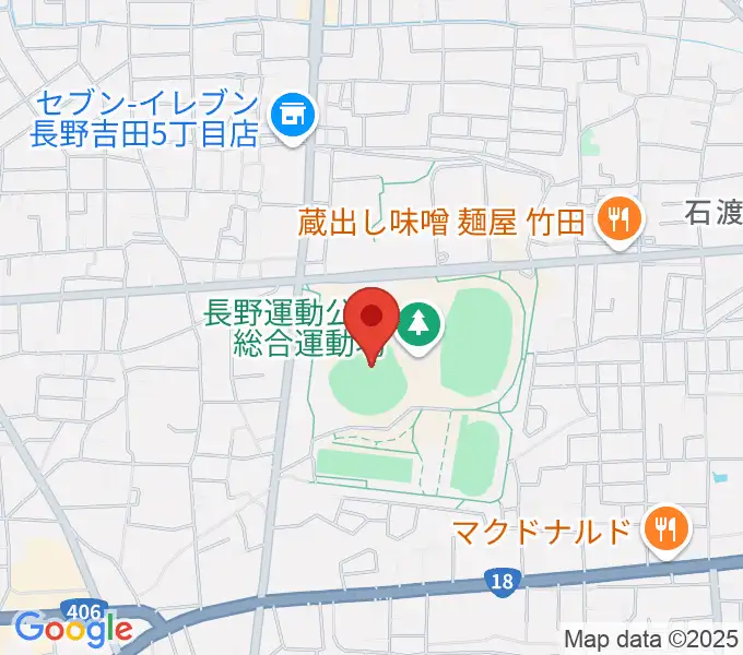 長野県営野球場の地図