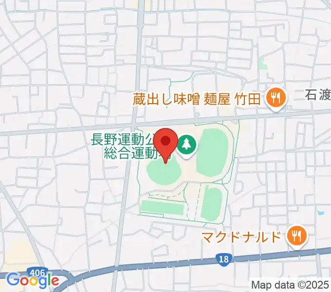 長野県営野球場の地図