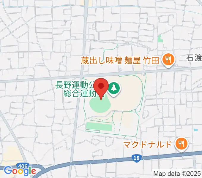 長野県営野球場の地図