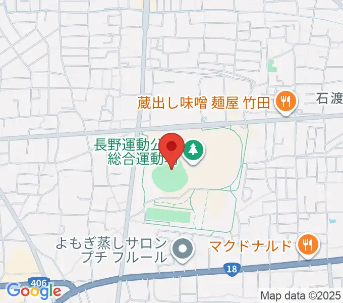 長野県営野球場の地図