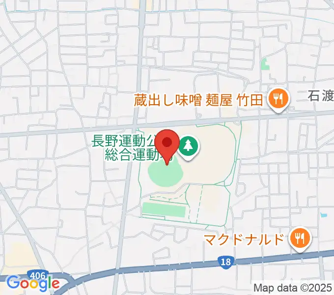 長野県営野球場の地図