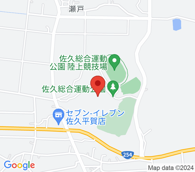 佐久総合運動公園野球場の場所