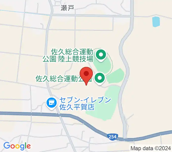 佐久総合運動公園野球場の地図