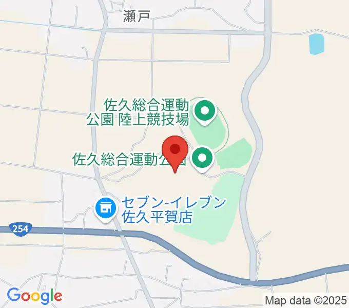 佐久総合運動公園野球場の地図