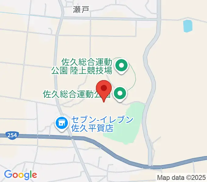 佐久総合運動公園野球場の地図
