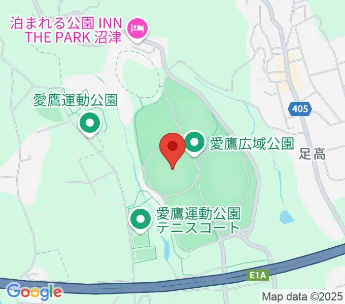 静岡県営愛鷹球場の地図