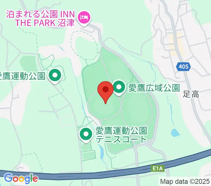 静岡県営愛鷹球場の地図