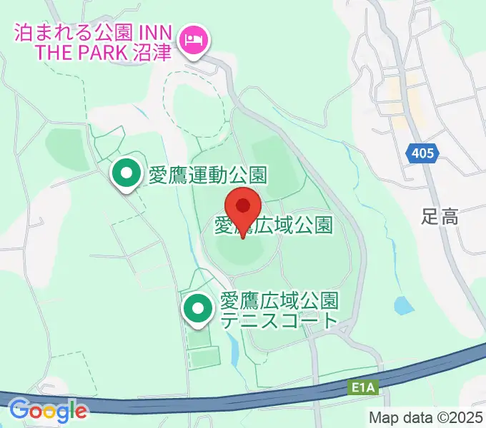 静岡県営愛鷹球場の地図