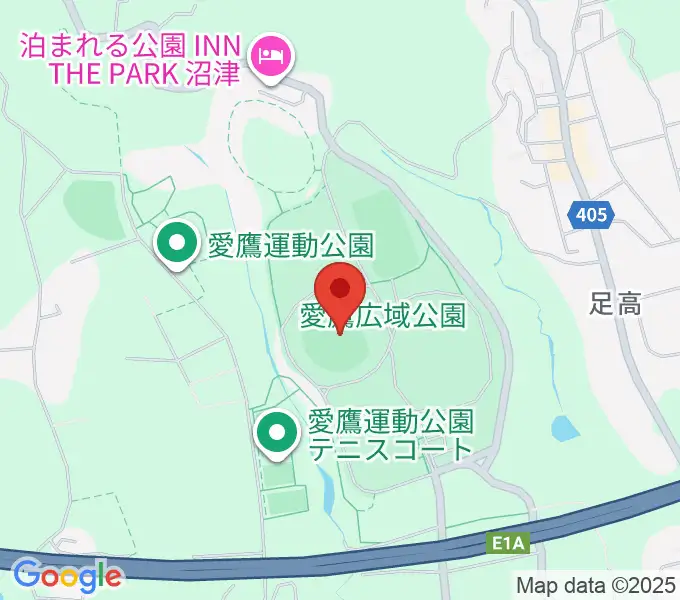 静岡県営愛鷹球場の地図