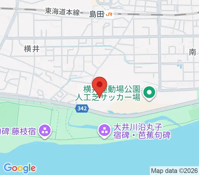 島田球場の地図
