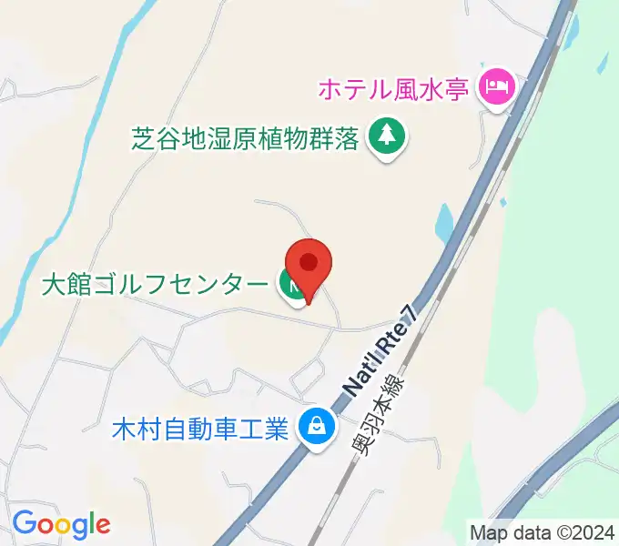 FMラジオおおだての地図