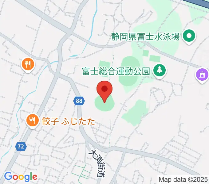 富士総合運動公園野球場の地図