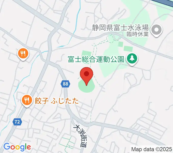 富士総合運動公園野球場の地図