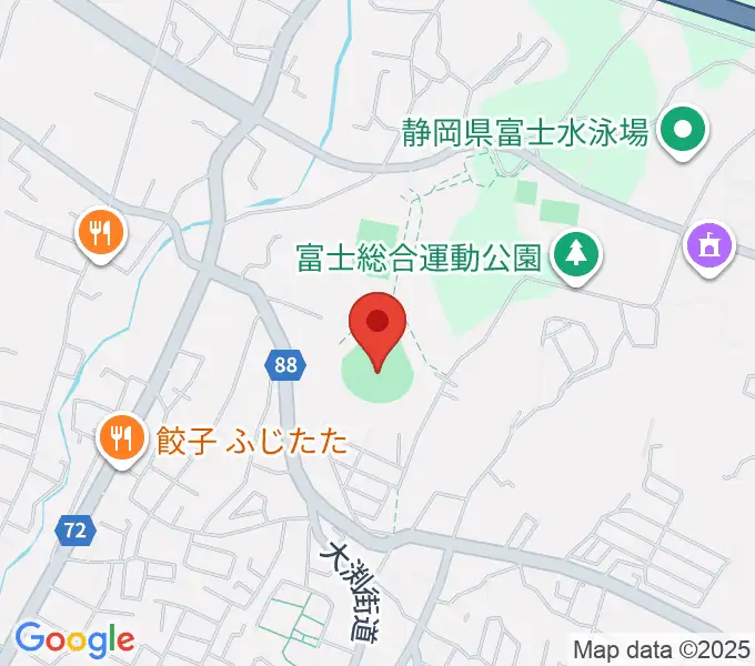 富士総合運動公園野球場の地図