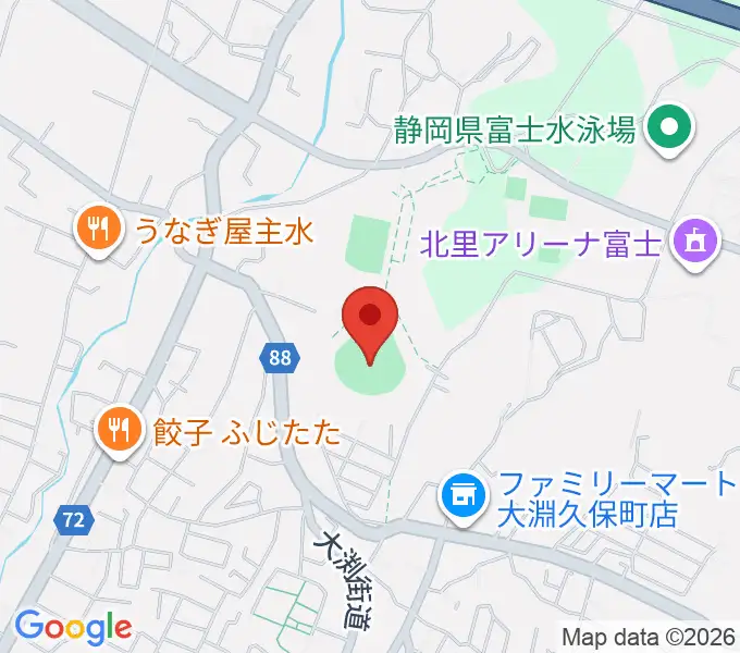 富士総合運動公園野球場の地図