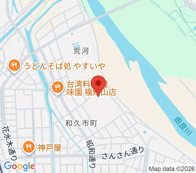 福知山SECカーボンスタジアムの地図