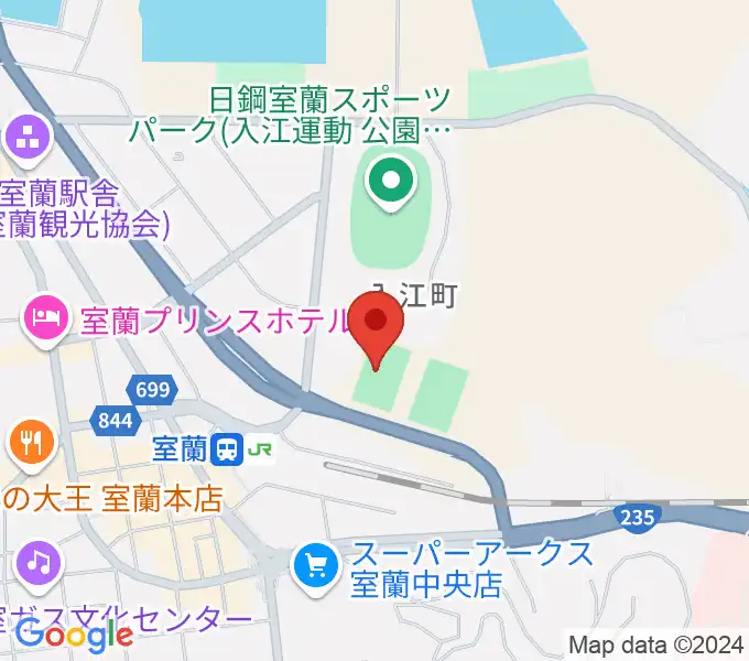 栗林商会アリーナの地図